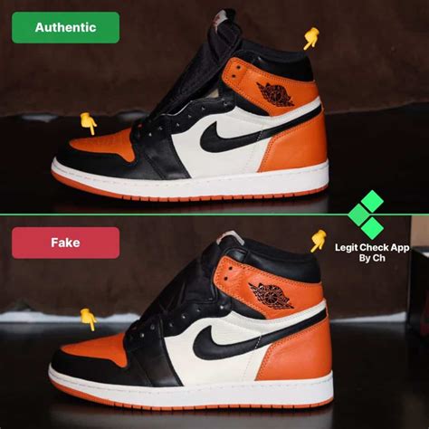 jordan shoes fake vs real|jordan 1 real vs fake.